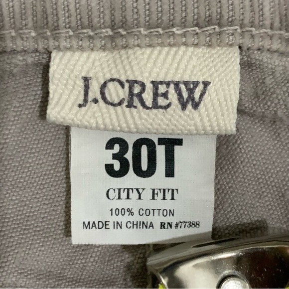 J crew city fit Matchstick skinny leg corduroy pants Womens Sz 30T Gray - Picture 3 of 7